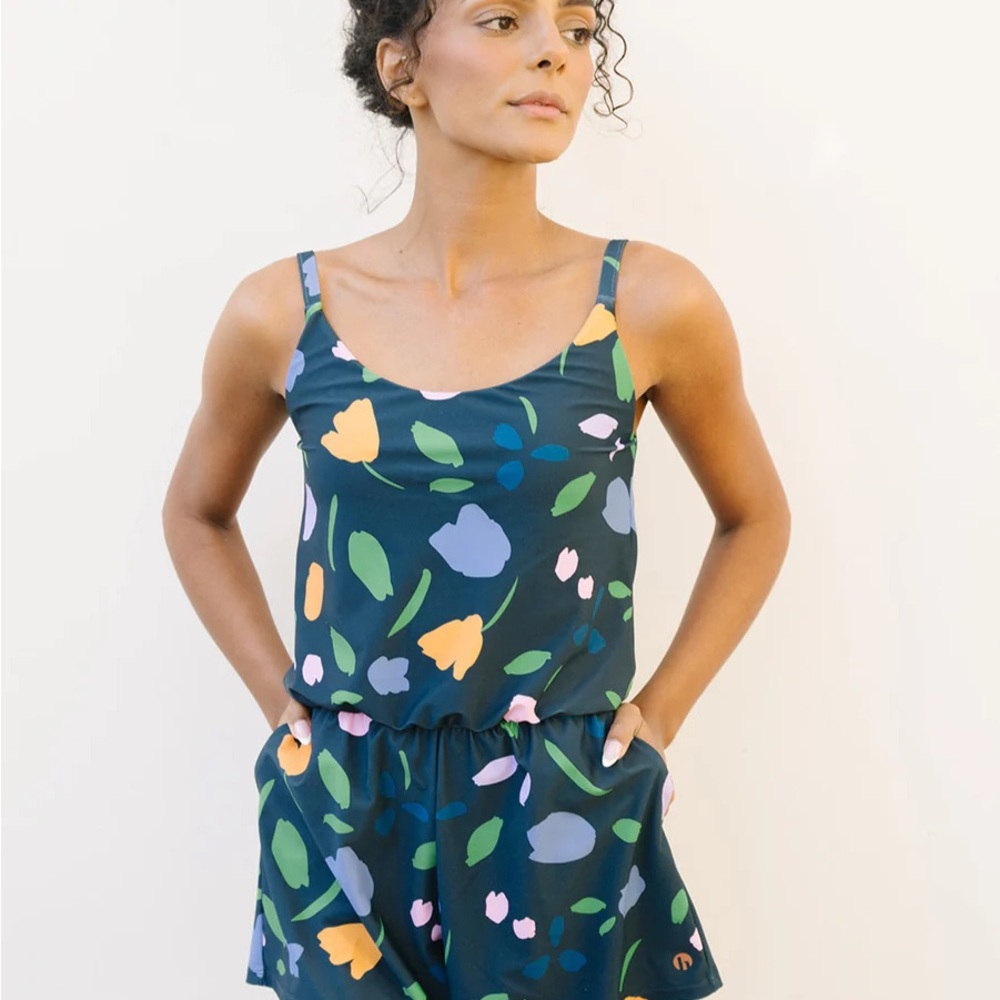 Honeymark Floral Print Rue Swim Romper